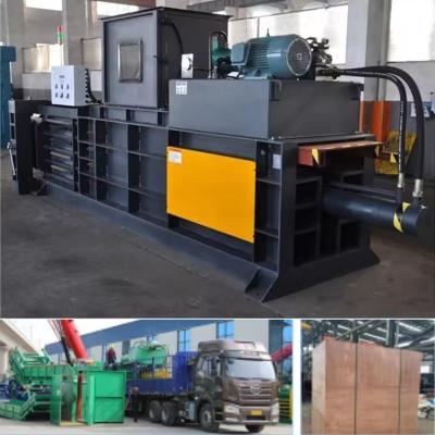 China Motor 18 Kw Hydraulic Press Bagging Machine Wood Sawdust Baling Press Baler Machine for sale