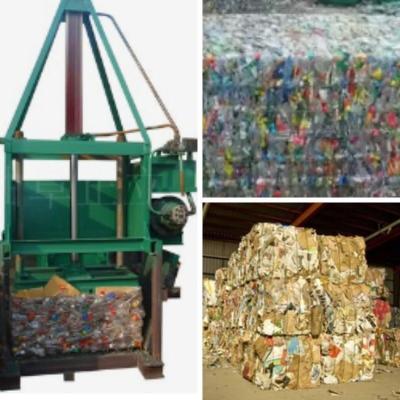 China 80.00cm * 40.00cm * 80.00cm ABS Plastic Vertical Baler Press Scrap Baler Machine for sale