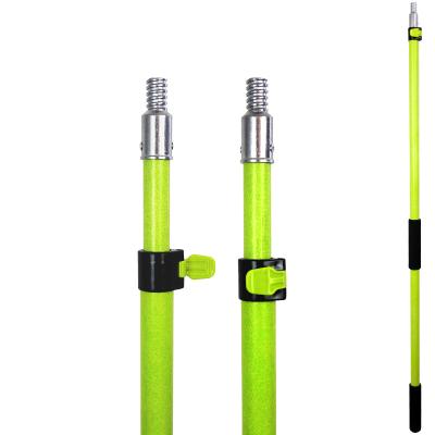 China Sustainable Extension Pole 2m Fiberglass Telescopic Pole Extension Flexible Lightweight Extenclean Pole for sale