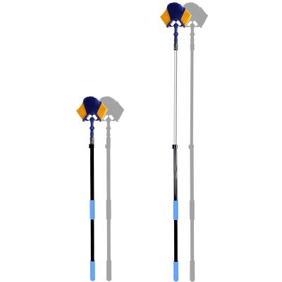 China Exten-hiclean Stocked Telescopic Brush For Cleaning Siding With Aluminum Extension Pole for sale