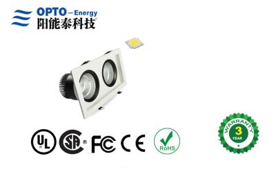 China Indoor Square Dimmable 40W COB Led Ceiling Light , 105lm / W COB Downlight for sale