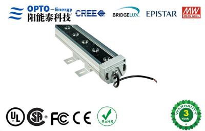 China O alumínio linear da economia de energia DMX 30 W conduziu o dispositivo elétrico claro da arruela da parede do RGB impermeável à venda