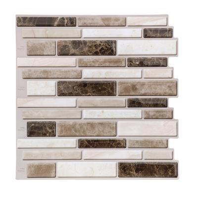 China Glazed Metallic Tiles Marble Self Adhesive Bricks Crystal Film Diy Wall Stickers For Wall Decor for sale