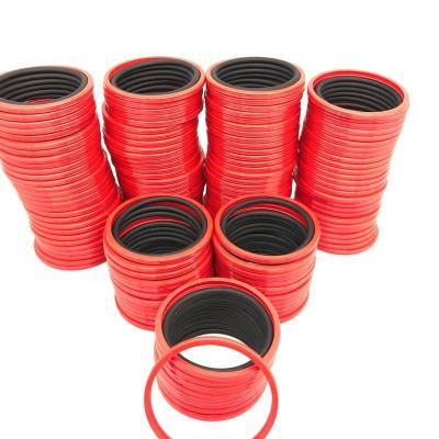 China Two Way PU Red Polyurethane Two Way Red Polyurethane Herate Gasket Wear Resistance Gray Hallite h754 Piston Ring for sale