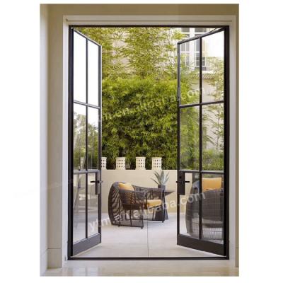 China Decoration Modern Design Front Prehung Outdoor Residential Steel American Doors With Glass For Home for sale