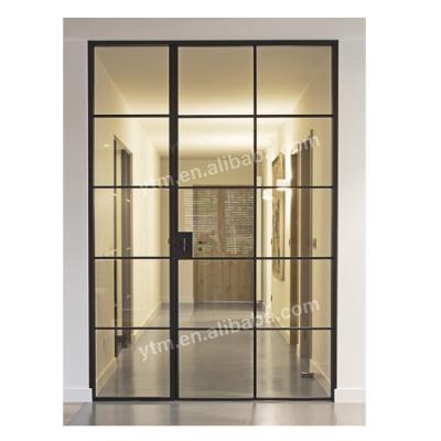 China China Modern Design Industrial Front Entry Exterior Commercial Steel Doors With Glass For Home for sale