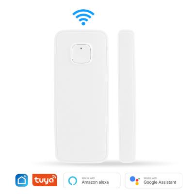 China Anti-thief Wifi Door Window Alarm Sensor Tuya Door Sensor Smart Home Security Door Window Burglar Sensor for sale