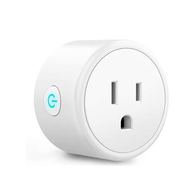 China TUYA Remote Control App Wifi White Smart Plug For IOS Android Gold Support US Manufacturer Mini Home Amazon Remote Control for sale