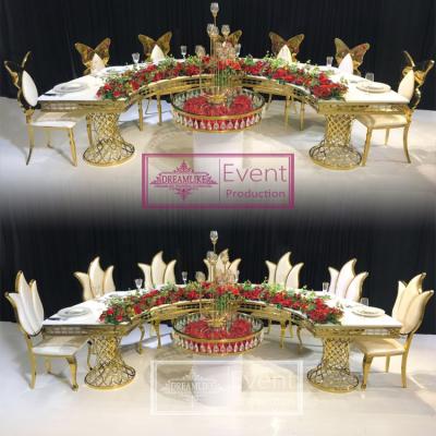 China Event/Hotel/Banquet/Wedding/Party Wedding Furniture Event Modern Luxury Dining Table en venta