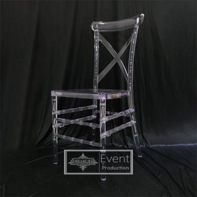 Κίνα New Design 2021 Modern Garden Furniture Xback Clear Acrylic Outdoor Dining Chair προς πώληση