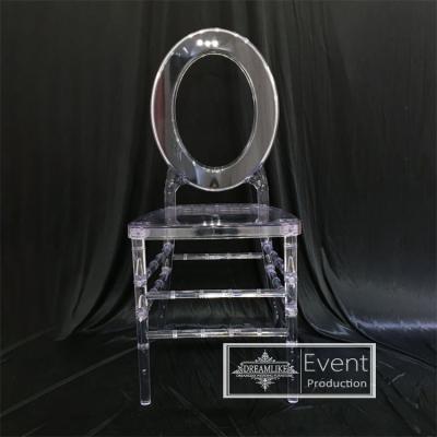 China Modern New Design Plastic Clear Chair For Dining en venta