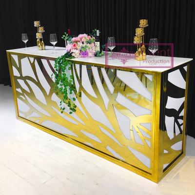 China Modern Cocktail Table Bride And Groom High Bar Table For Wedding And Night Club for sale