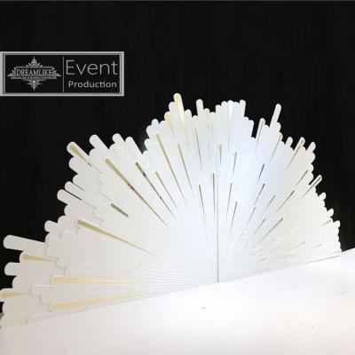 China The Wedding Acrylic Event / New Gold Wooden Base Hotel / Home / Banquet / Wedding Design Backdrop for sale