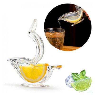 China Viable Lemon Squeezer Bird, Crystal Manual Press Juicer Acrylic Exprimidor De Limon Art Bird Lemon Squeezer Bird for sale