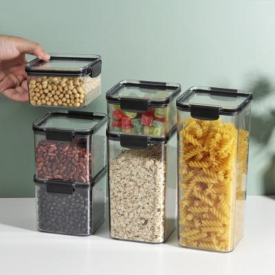 China Hot Plastic Airtight Food Container Kitchen Freshness Storage Organizer Air Tight Food Storage Containers With Lid for sale