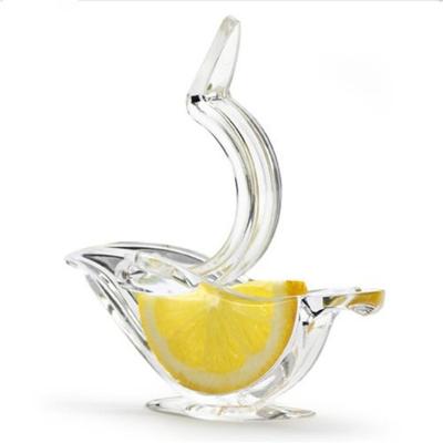 China Viable Bird Manual Slouse Acrylic Glass Shaped Cristal Juicer Lime Juice Crystal Lemon Squeezer for sale