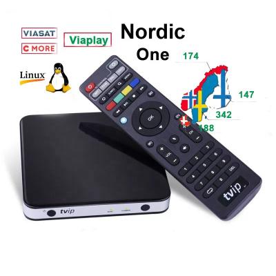 China Nordic Tvip Box Android &Linux OS Amlogic S905X WiFi Set Top Box 605+ Scandinavia Sweden Norway Finland Danmark TV Best HDTV One for sale