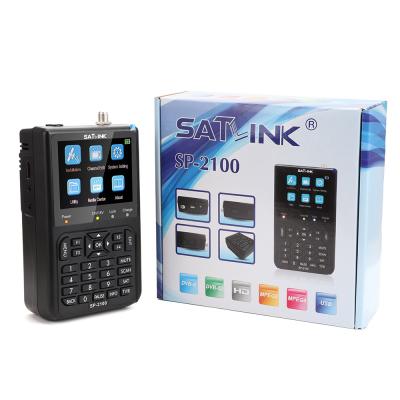 China MPEG-2/4 Digital SP-2100 HD DVB-S Satlink with 3.5 inch color screen LCD replaced WS-6906 WS 6908 SP-2100 for sale