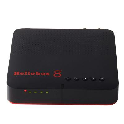 China Hellobox 8 DVB S2 S2X Satellite Receiver T2 TV Twin Tuner Support Ccam Europe Combo Play On Phone 8 Satellite TV Receiver for sale