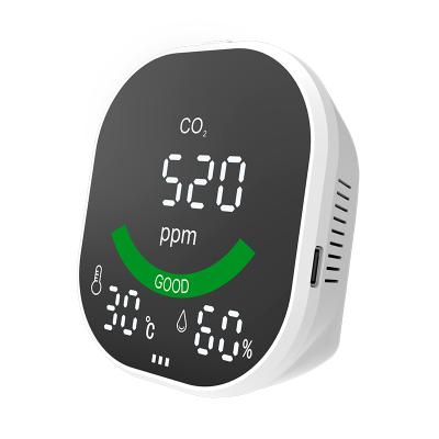 China Indoor Portable Infrared Warehouse Sensor Temperature Humidity Air Quality Monitor etc. Greenhouse NDIR With Automatic Alarm CO2-3 CO2 Detector for sale