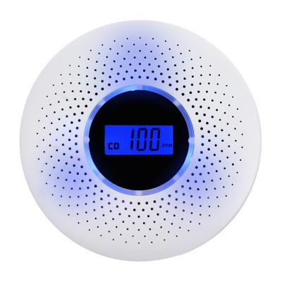 China With LCD Screen Alert Smoke And Smoke Detector Carbon Monoxide CO Alarms Detector for sale