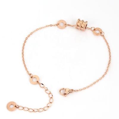 China Luxury Elegant Pulsera Rose Gold Small Waist Ladies 316l Titanium Steel Accessories CIA Brand Bracelet for sale