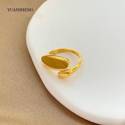 China Trendy Chunky Jewelry Jewelry Stainless Steel Rings 18k Gold Stainless Steel Rings Women for sale