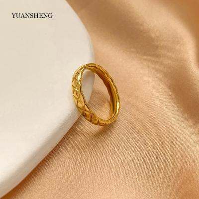 China Vintage China Suppliers Chunky Rings Women 18k Gold Filled Jewelry Wedding for sale