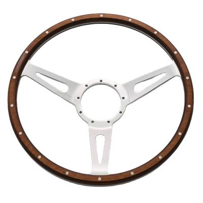 China New 16 Inch Classic China-chic China Laminated Wood Steering Wheel for sale