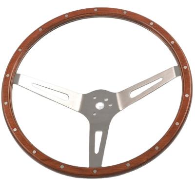 China China-chic New Accessories 14 Inch 3 Bolt Wood Grain Steering Wheel for sale