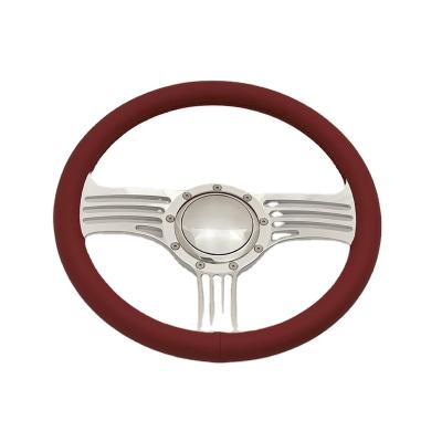 China Animal Model China Made Polish Three Spoke Custom Street Stem Steering Wheel for sale