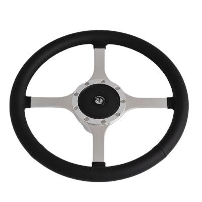 China Specially Authorized IP China Aluminum Leather Wheel Full Rim Flat Dish Classic Steering for sale