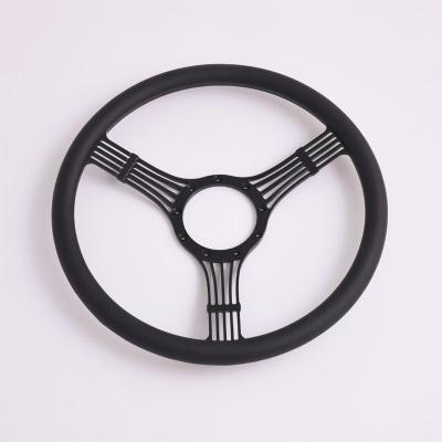 China HOT Custom Mirror Polished Black Full Wrap Billet Aluminum Steering Wheel from ROD China 15.5