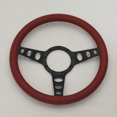 China HOT ROD Car Accessories Aluminum Full CNC Leather Steering Wheel for sale