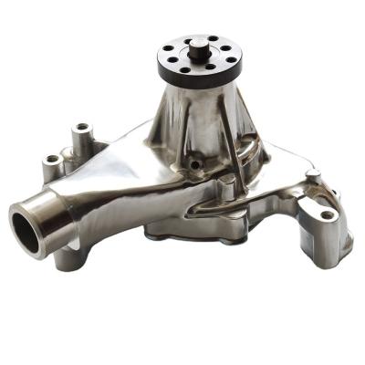 China Billet Alumium 6061-T6 China Factory Polished Chevy Small Block Short Water Pump for sale