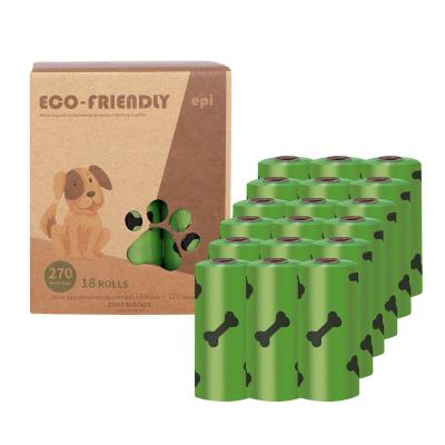 China Biodegradable Dog Poop Bag Zero Waste Stocked Dog Poop Bags Paw Doggy Litter Poop Bag Dispenser Pet Products For Dogs for sale