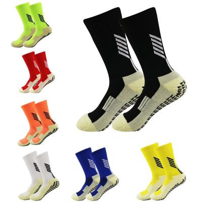 China Breathable Customize Logo Long Football Anti Slip Football Sock Fashionable Sports Compression Football Socks for sale