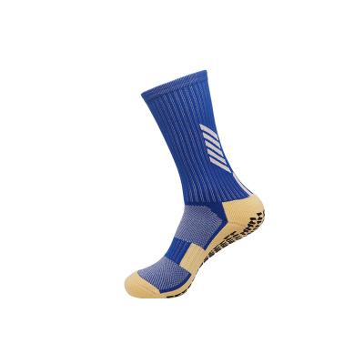 China Breathable Wholesale Anti Slip Knock Non Slip Soccer Sport Football Sports Grip Socks For Men for sale