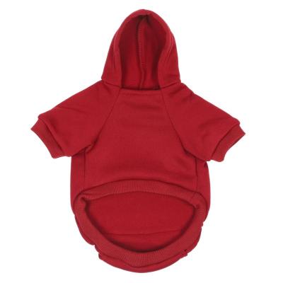 China Custom Large Dog Designer Fleece Pet Sweater Bulk Puppy Dog Hood Plain Large Viable Wholesale Empty Dog Hoodie for sale