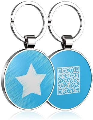 China Custom Personalized Engraving Pet ID QR Code Tags Dog Cat Round Tags Aluminum Customized Dog Tags ID Name Address Phone for sale