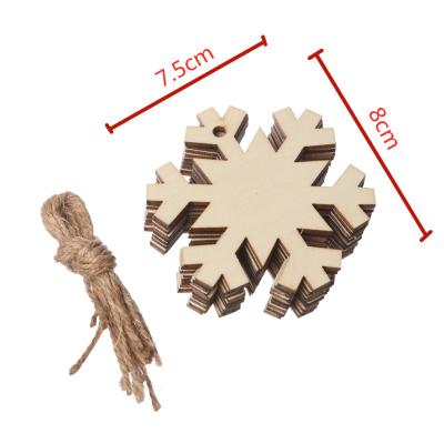 China Hot Selling Europe DIY Handing Christmas Wooden Tags Wholesale Basswood Crafts Wooden Pieces For Crafts for sale