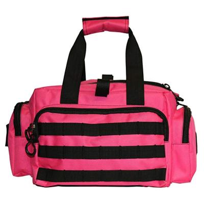 China OEM Heavy Duty Ladies Sports Pink Duffle Golf Gym Bag With Elastic Loops for sale