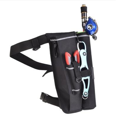 China UNIVERSAL Custom Logo Drop Leg Thigh Waist Fishing Bag Fishing Friend with Rod Holder for sale