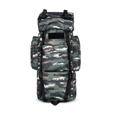 China Custom Made Large Capacity 100L Camouflage Military Tactical Climbing Backpack for sale