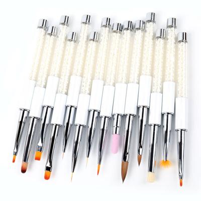 China Beautiful NAIL Brushes Design Product Coating Brush Nail Art UV Gelr Acrylic Nail Set for sale