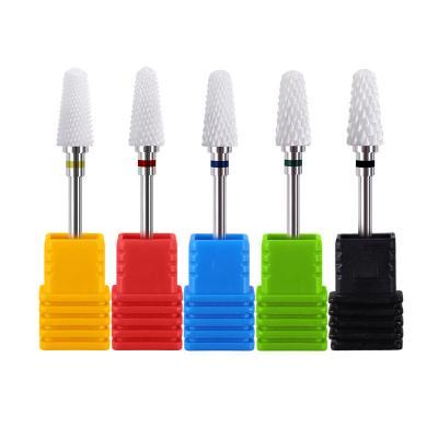 China Wholesale High Quality Ceramic Masonry Drilling Manicure Accessories Short Handle Nail Drill Bit for sale