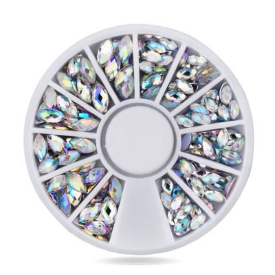 China Apply To Home Use And Diy 2021 Where For Professional Use Nail Art Wheel Tip Crystal Glitter 3d Rhinestone Nail Art Decoration Drill for sale