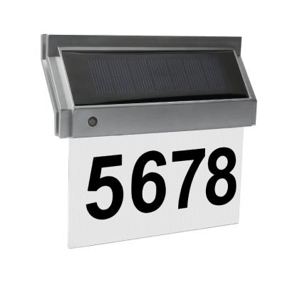 China Residential Loyal OEM 2Led Solar House Number Light For Gate Fence Wall Post for sale