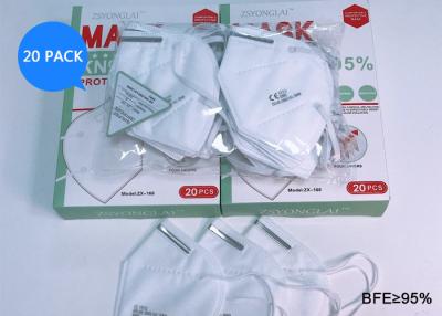 Cina Maschera di protezione eliminabile respirabile KN95 con Earloop per Covid -19 in vendita