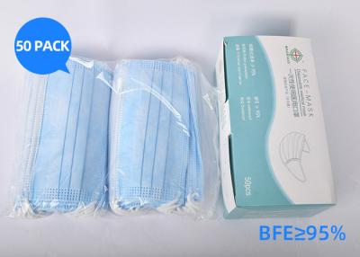 China Elastic Earloop Disposable Face Mask 3 Layers OEM ODM Available for sale